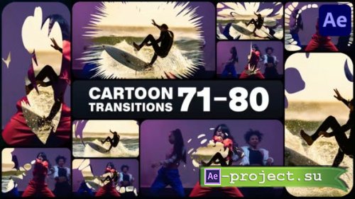 Videohive - Cartoon Transitions for After Effects - 51965710 - Project for After Effects