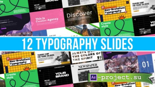 Videohive - 12 Typography Slides - 52048231 - Project for After Effects