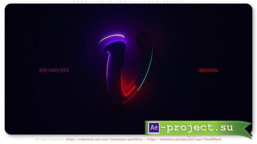 Videohive - Neon Lights Spots - Logo Reveal - 52070701 - Project for After Effects