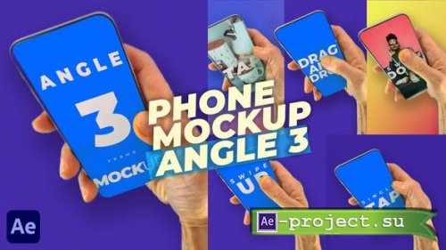 Videohive - Phone Mockup Pack - Angle 3 - 52031561 - Project for After Effects
