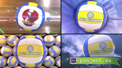 Videohive - Volleyball Bumper (4 bumpers) - 51945738 - Project for After Effects