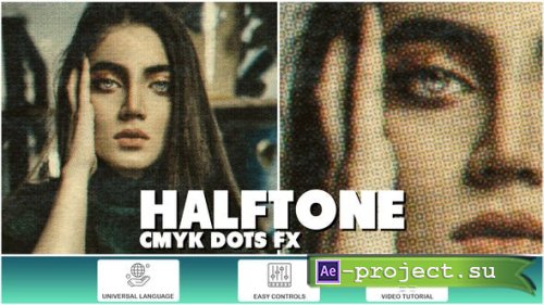 Videohive - Halftone CMYK Dots FX - 52082958 - Project for After Effects