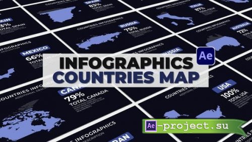 Videohive - Infographics Countries - 52095650 - Project for After Effects