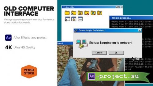 Videohive - Old Computer Dial Up Interface - 52108304 - Project for After Effects