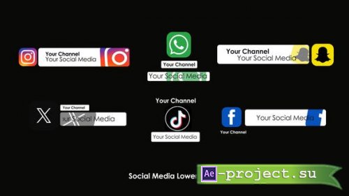 Videohive - Social Media Lower Thirds - 52114651 - Project for After Effects