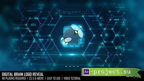 Videohive - Digital Brain_Logo Reveal - 52127956 - Project for After Effects