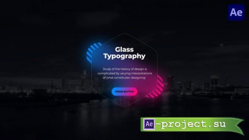 Videohive - Glass Typography for After Effects - 52125708 - Project for After Effects