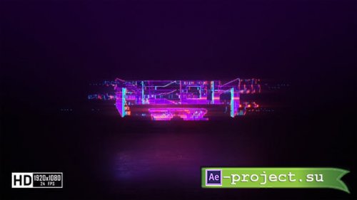 Videohive - Glitch Neon Logo Reveal - 51863297 - Project for After Effects