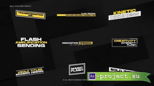 Videohive - Bold Titles // After Effects - 52142491 - Project for After Effects