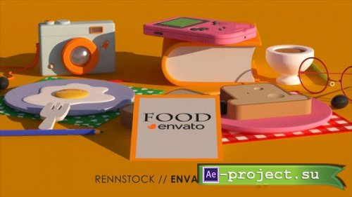 Videohive - Food Cartoon Logo - 52150067 - Project for After Effects