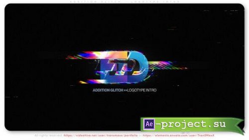 Videohive - Addition Glitch - Logotype Intro - 52132031 - Project for After Effects