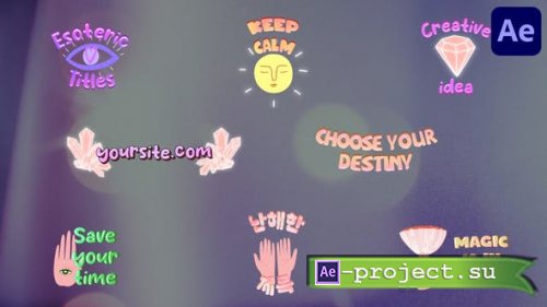 Videohive - Cartoon Esoteric Titles for After Effects - 52155849 - Project for After Effects