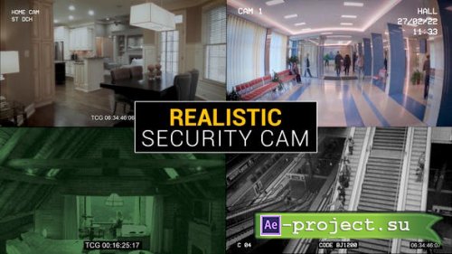 Videohive - Realistic Security Cam | After Effects - 52193020 - Project for After Effects