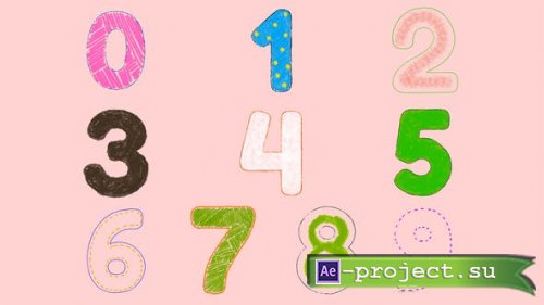 Videohive - Hand Drawn Numbers | After Effects - 52201409 - Project for After Effects