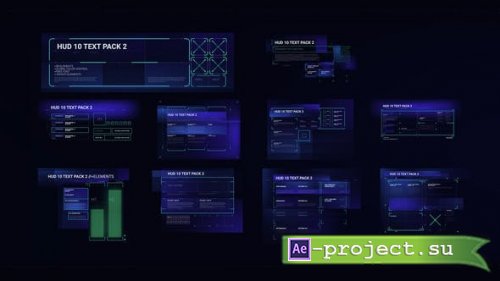 Videohive - HUD 10 TEXT PACK 2 - 52188670 - Project for After Effects