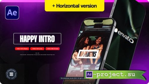 Videohive - Vertical Happy Intro - 52190962 - Project for After Effects