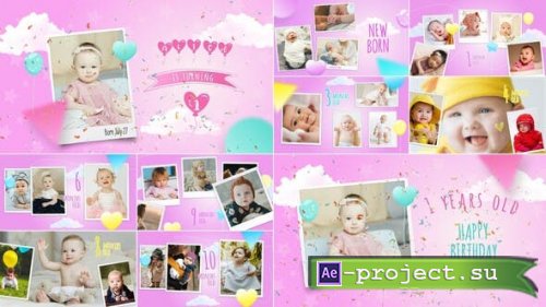 Videohive - Baby is Turning 1 - 52213073 - Project for After Effects