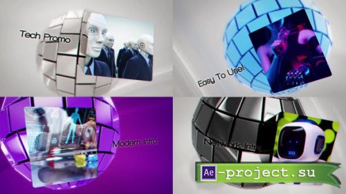 Videohive - Futuristic Sphere Intro - 52224825 - Project for After Effects