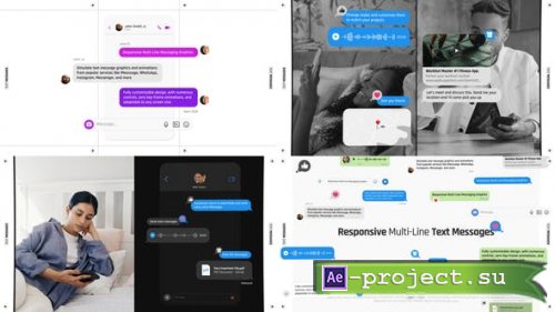 Videohive - Responsive Multi-Line Text Messages - 52207339 - Project for After Effects