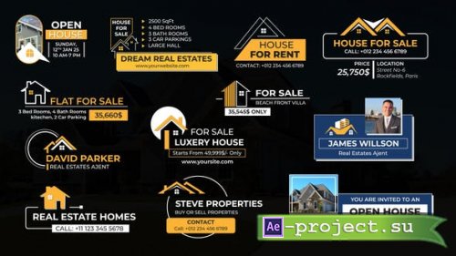 Videohive - Real Estates Lower Thirds - 52202277 - Project for After Effects