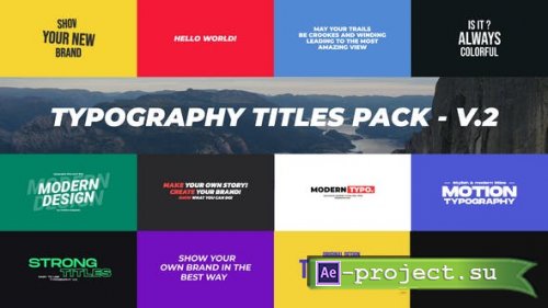 Videohive - Typography Titles Pack / AE - 52217275 - Project for After Effects