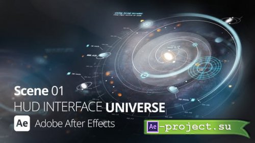 Videohive - HUD Interface Universe Scene 01 Ae - 52221275 - Project for After Effects