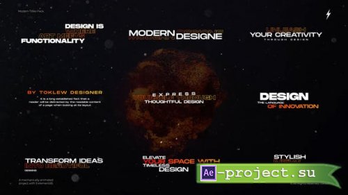 Videohive - Modern Titles 1,0 | After Effects - 52243327 - Project for After Effects