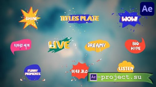 Videohive - Titles Plate | After Effects - 52239437 - Project for After Effects