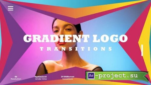 Videohive - Gradient Logo Transitions - 52270677 - Project for After Effects