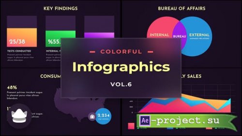 Videohive - Colorful Infographics Vol.6 - After-Effects Template - 52246497 - Project for After Effects