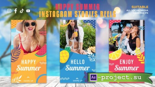 Videohive - Happy Summer Instagram Stories Reels - 52250900 - Project for After Effects