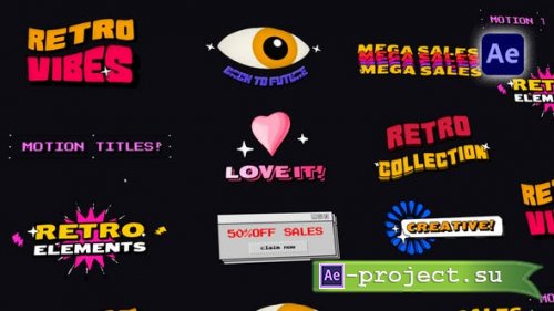Videohive - Retro Fun Titles Pack - 52264252 - Project for After Effects