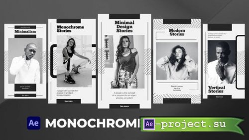 Videohive - Monochrome Stories for After Effects - 52264292 - Project for After Effects