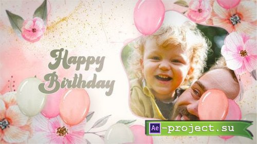 Videohive - Happy WaterColor Slideshow - 52285019 - Project for After Effects