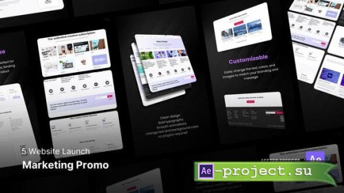 Videohive - Website Launch - Marketing Promo Video After Effects Project - 51933020 - Project for After Effects