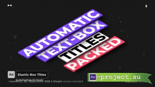 Videohive - Elastic Box Titles  AE - 52346127 - Project for After Effects