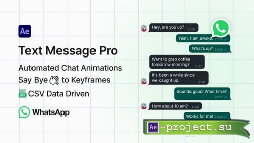 Videohive - WhatsApp Text Message Pro - 52315175 - Project for After Effects