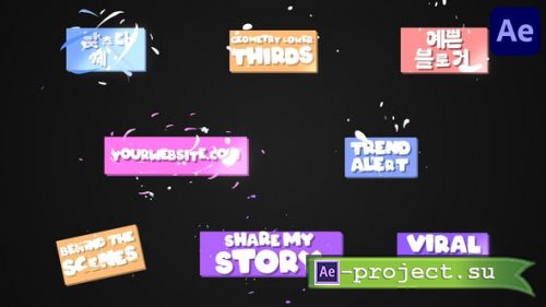 Videohive - Funny Geometry Lower Thirds for After Effects - 52292647 - Project for After Effects