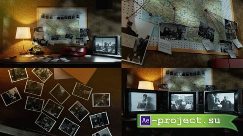 Videohive - Investigation Surface | Detective Old TV Opener - 52354627 - Project for After Effects