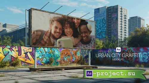 Videohive - Urban City Graffiti Walls Mockups - 52377467 - Project for After Effects