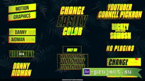 Videohive - Glitch Clean Title Lower Thirds - 52325524 - Project for After Effects