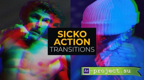 Videohive - Sicko Action Transitions | After Effects - 52399023 - Project for After Effects