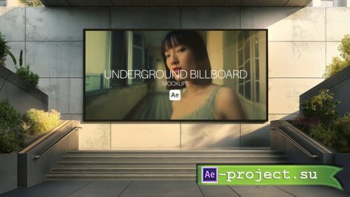 Videohive - Underground Billboard Mockups - 52412421 - Project for After Effects