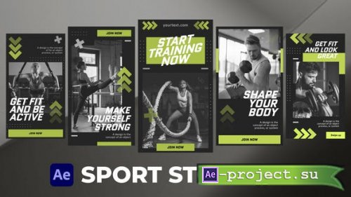 Videohive - Sport Stories for After Effects - 52415865 - Project for After Effects