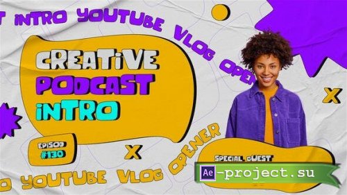 Videohive - Podcast Intro | Youtube Vlog Opener - 52417568 - Project for After Effects