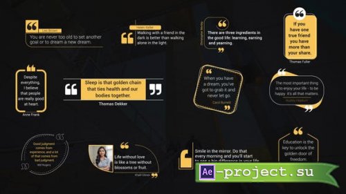 Videohive - Minimal Quotes Text Titles - 52430368 - Project for After Effects