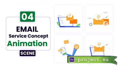 Videohive - Email Sarvice Concept Illustration - 52440717 - Project for After Effects