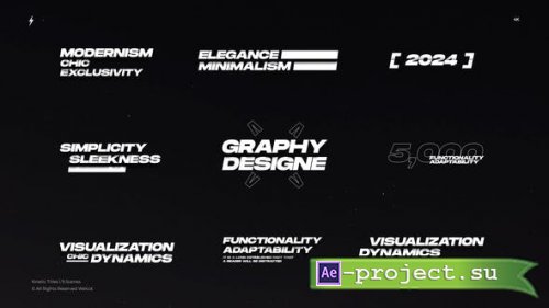 Videohive - Kinetic Titles 3,0 | After Effects - 52453344 - Project for After Effects