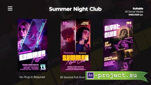 Videohive - Summer Night Club Instagram Reels - 52454721 - Project for After Effects