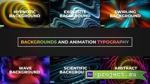 Videohive - Backgrounds and Animation Typography - 51813495 - Project for After Effects